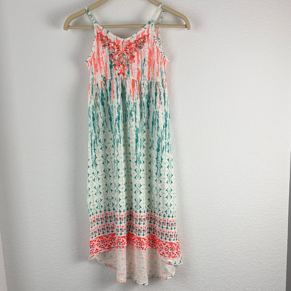 Lucky Brand Kids Dress in Coral and Teal